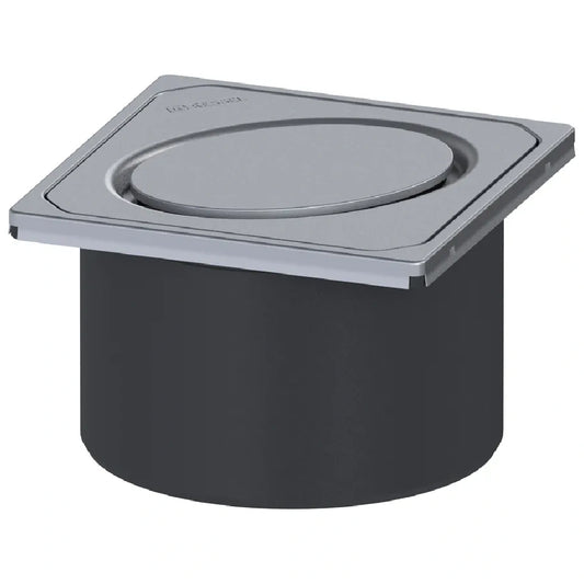 Piesa superioara cu capac din inox Kessel Oval System 125 12 cm, fara cheie