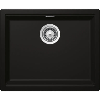 Schock Kiruna N-100L Chiuveta bucatarie granit Cristadur 55x45 cm, negru (green line night)