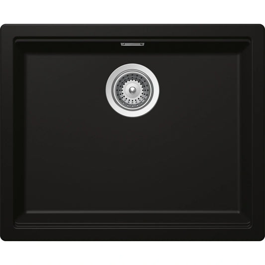 Schock Kiruna N-100L Chiuveta bucatarie granit Cristadur 55x45 cm, negru (green line night)