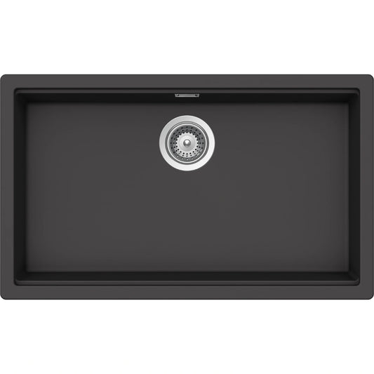Schock Kiruna N-100XL Chiuveta bucatarie granit Cristadur 75x45 cm, gri (green line dusk)