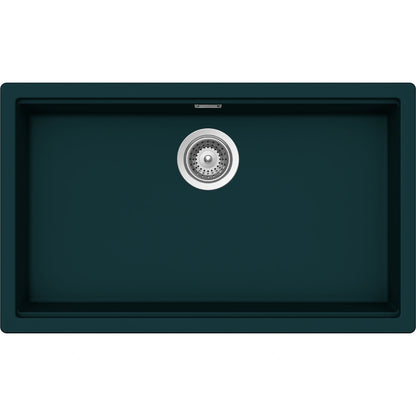 Schock Kiruna N-100XL Chiuveta bucatarie granit Cristadur 75x45 cm, verde (green line ivy)