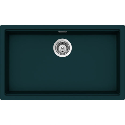 Schock Kiruna N-100XL Chiuveta bucatarie granit Cristadur 75x45 cm, verde (green line ivy)