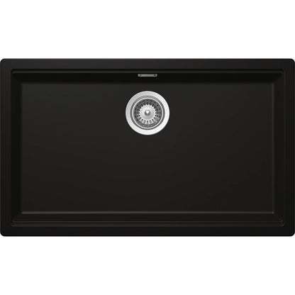 Schock Kiruna N-100XL Chiuveta bucatarie granit Cristadur 75x45 cm, negru (green line night)
