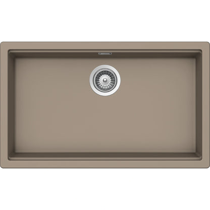 Schock Kiruna N-100XL Chiuveta bucatarie granit Cristadur 75x45 cm, gri (green line twilight)