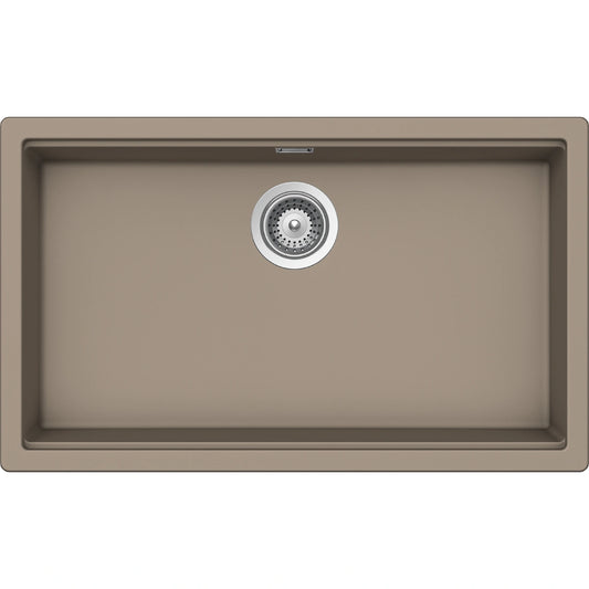 Schock Kiruna N-100XL Chiuveta bucatarie granit Cristadur 75x45 cm, gri (green line twilight)