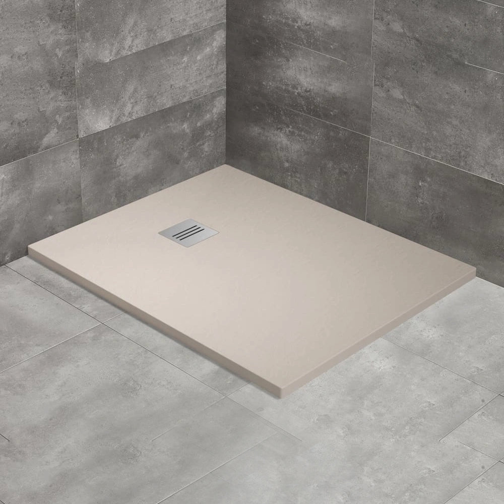 Cadita dus dreptunghiulara compozit Radaway Kyntos F 90x80 cm, bej (cashmere)
