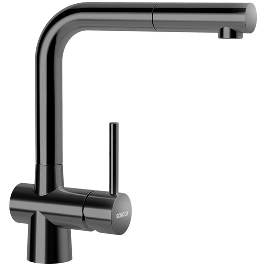 Schock Laios Baterie chiuveta bucatarie cu dus extractibil, antracit (gunmetal)