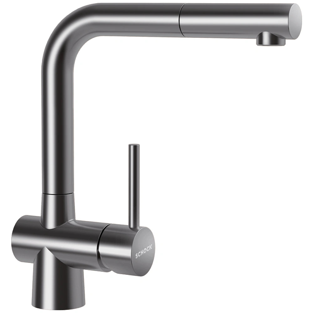Schock Laios Baterie chiuveta bucatarie cu dus extractibil, inox