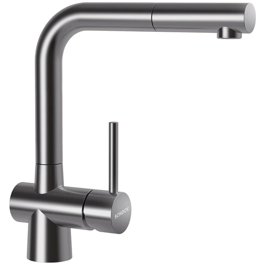 Schock Laios Baterie chiuveta bucatarie cu dus extractibil, inox