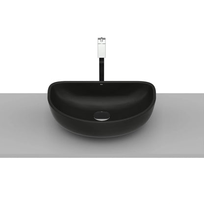 Lavoar baie pe blat, negru Roca Optica 45x30 cm