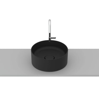 Lavoar baie pe blat Roca Terra 30x30 cm, negru mat