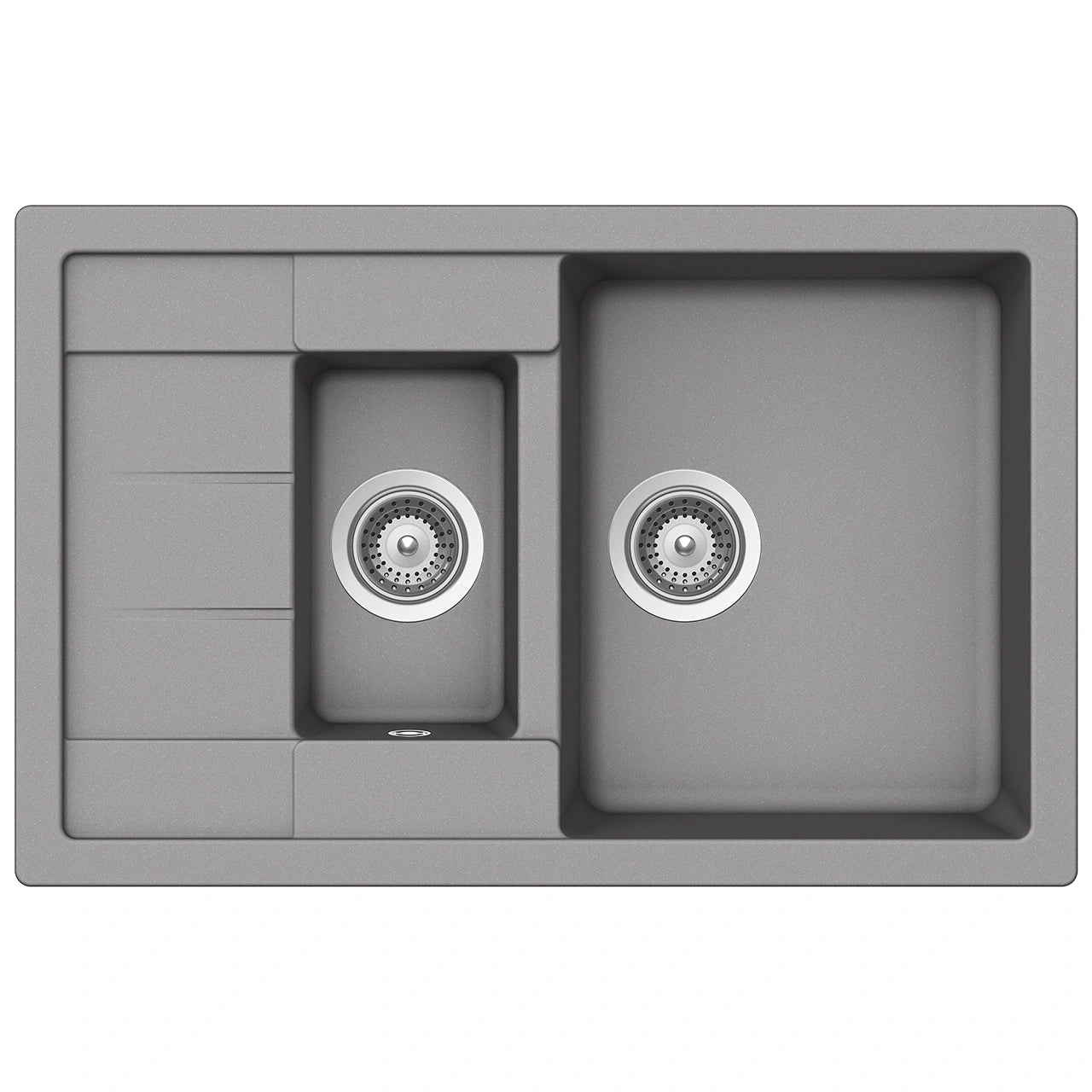 Schock Manhattan D-150S Chiuveta bucatarie granit Cristalite 78x50 cm, gri (croma)