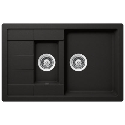 Schock Manhattan D-150S Chiuveta bucatarie granit Cristalite 78x50 cm, negru (nero)