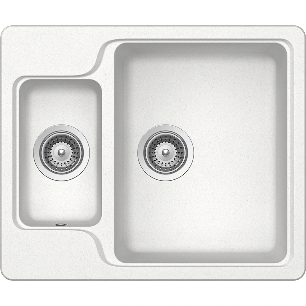 Schock Manhattan N-150 Chiuveta bucatarie granit Cristalite 61x51 cm, alb (alpina)