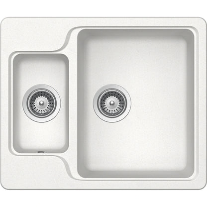 Schock Manhattan N-150 Chiuveta bucatarie granit Cristalite 61x51 cm, alb (alpina)