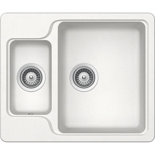 Schock Manhattan N-150 Chiuveta bucatarie granit Cristalite 61x51 cm, alb (alpina)