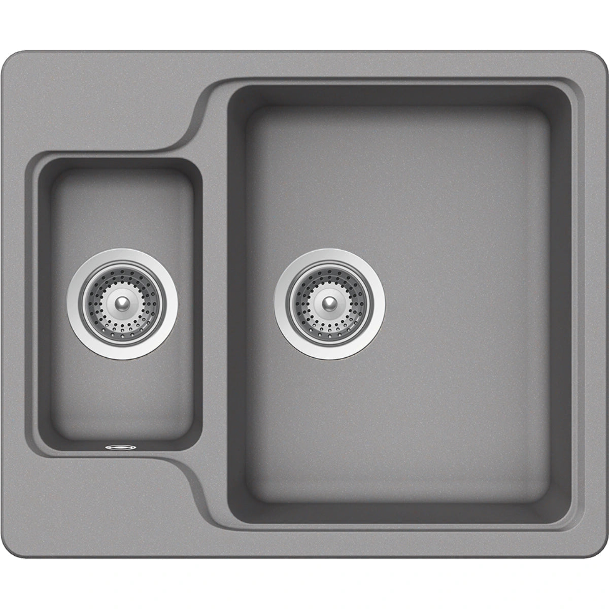 Schock Manhattan N-150 Chiuveta bucatarie granit Cristalite 61x51 cm, gri (croma)