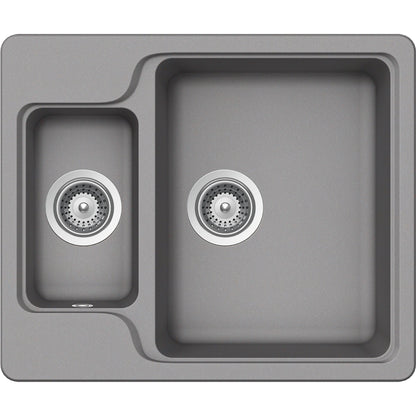 Schock Manhattan N-150 Chiuveta bucatarie granit Cristalite 61x51 cm, gri (croma)