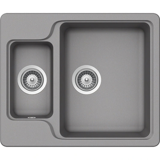 Schock Manhattan N-150 Chiuveta bucatarie granit Cristalite 61x51 cm, gri (croma)