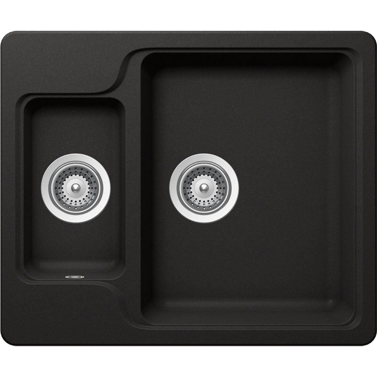 Schock Manhattan N-150 Chiuveta bucatarie granit Cristalite 61x51 cm, negru (nero)