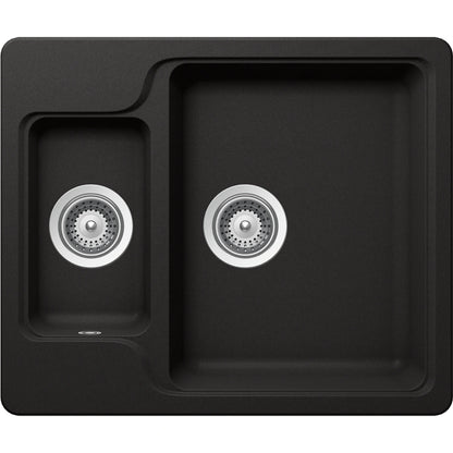 Schock Manhattan N-150 Chiuveta bucatarie granit Cristalite 61x51 cm, negru (nero)