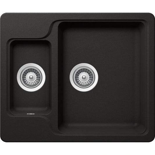Schock Manhattan N-150 Chiuveta bucatarie granit Cristalite 61x51 cm, negru (nero)