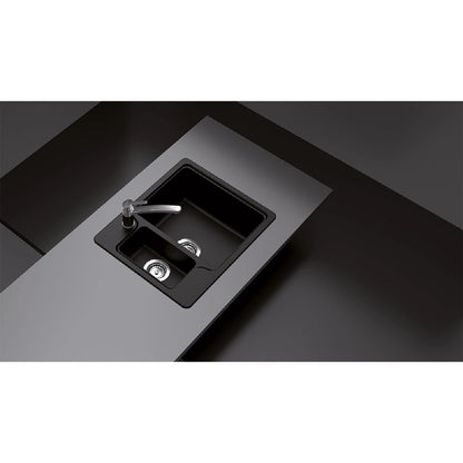 Schock Manhattan N-150 Chiuveta bucatarie granit Cristalite 61x51 cm, negru (nero)