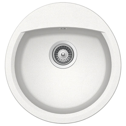 Schock Manhattan R-100 Chiuveta bucatarie granit Cristalite 47x49 cm, alb (alpina)