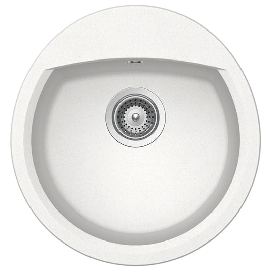 Schock Manhattan R-100 Chiuveta bucatarie granit Cristalite 47x49 cm, alb (alpina)