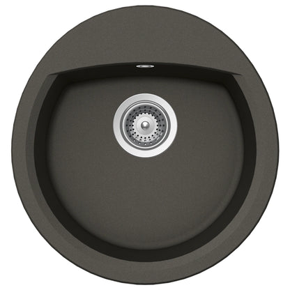 Schock Manhattan R-100 Chiuveta bucatarie granit Cristalite 47x49 cm, gri (asphalt)
