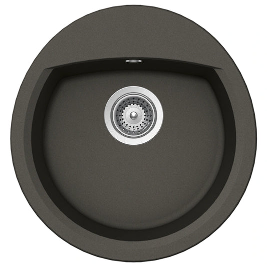 Schock Manhattan R-100 Chiuveta bucatarie granit Cristalite 47x49 cm, gri (asphalt)