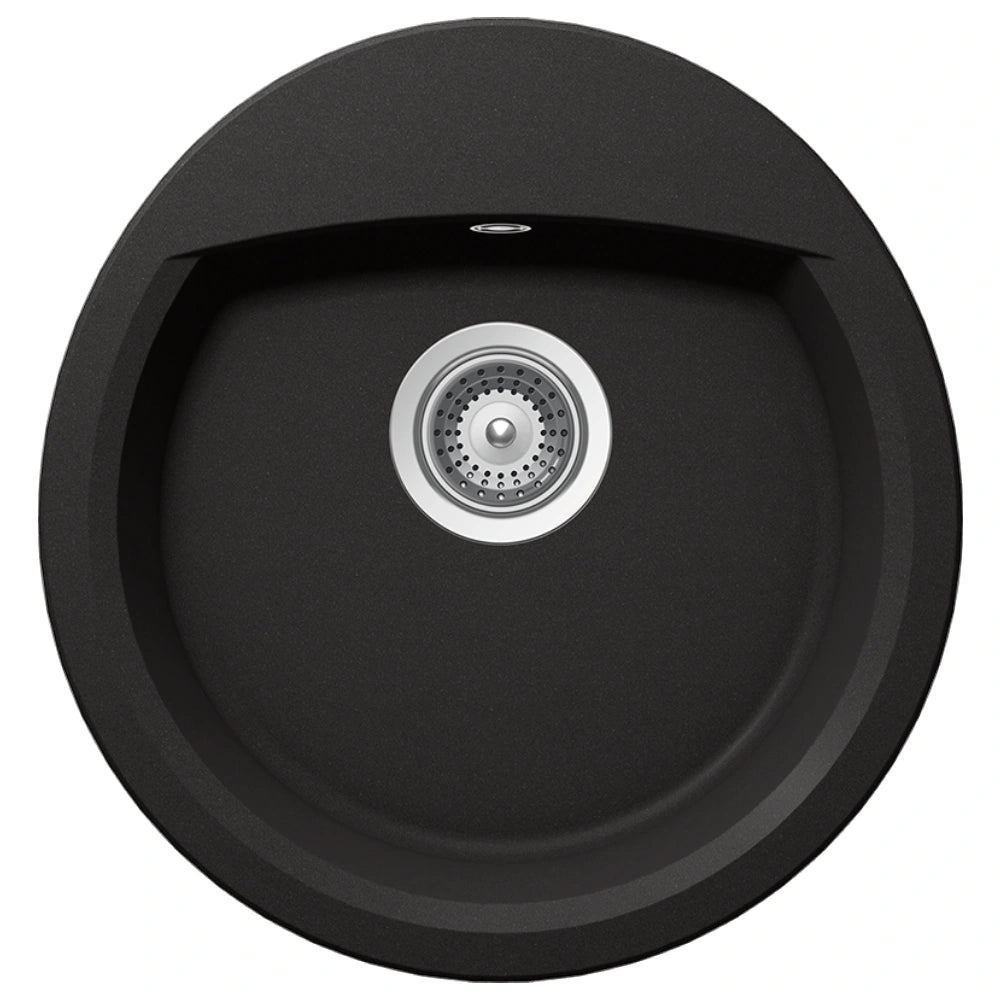 Schock Manhattan R-100 Chiuveta bucatarie granit Cristalite 47x49 cm, negru (nero)
