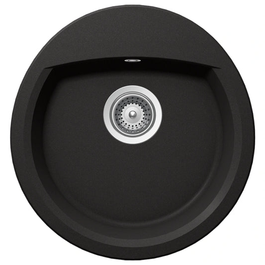 Schock Manhattan R-100 Chiuveta bucatarie granit Cristalite 47x49 cm, negru (nero)