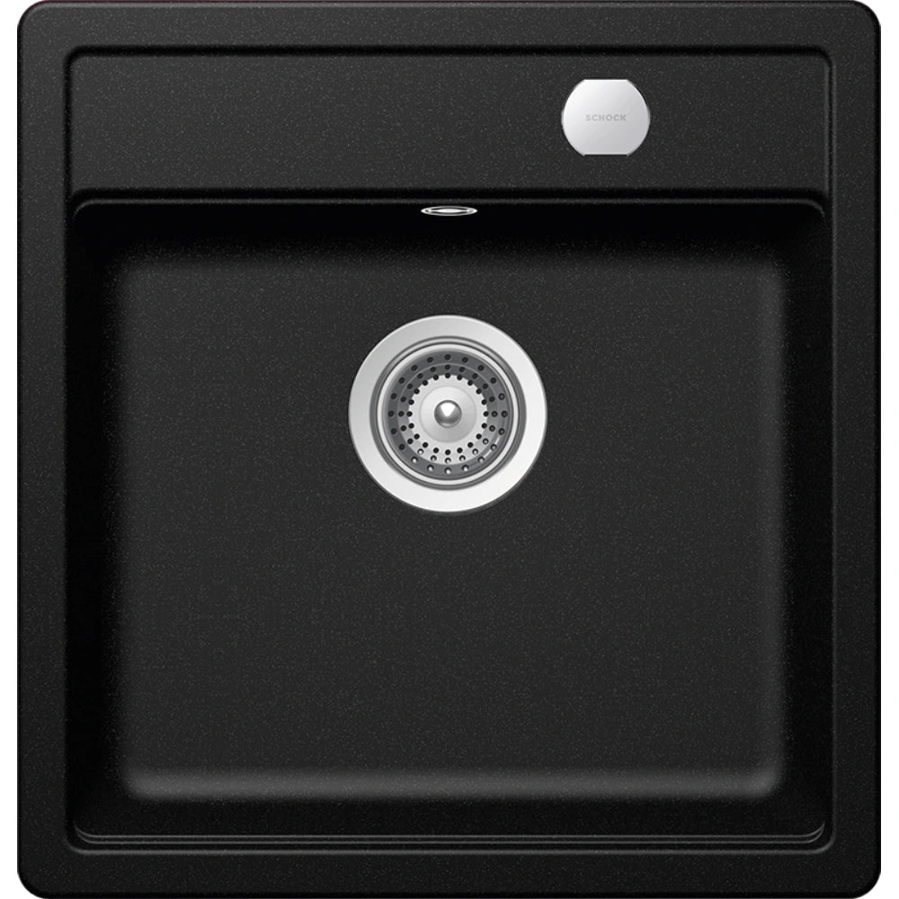 Schock Mono N-100S Chiuveta bucatarie granit Cristadur 49x51 cm, negru (magma)
