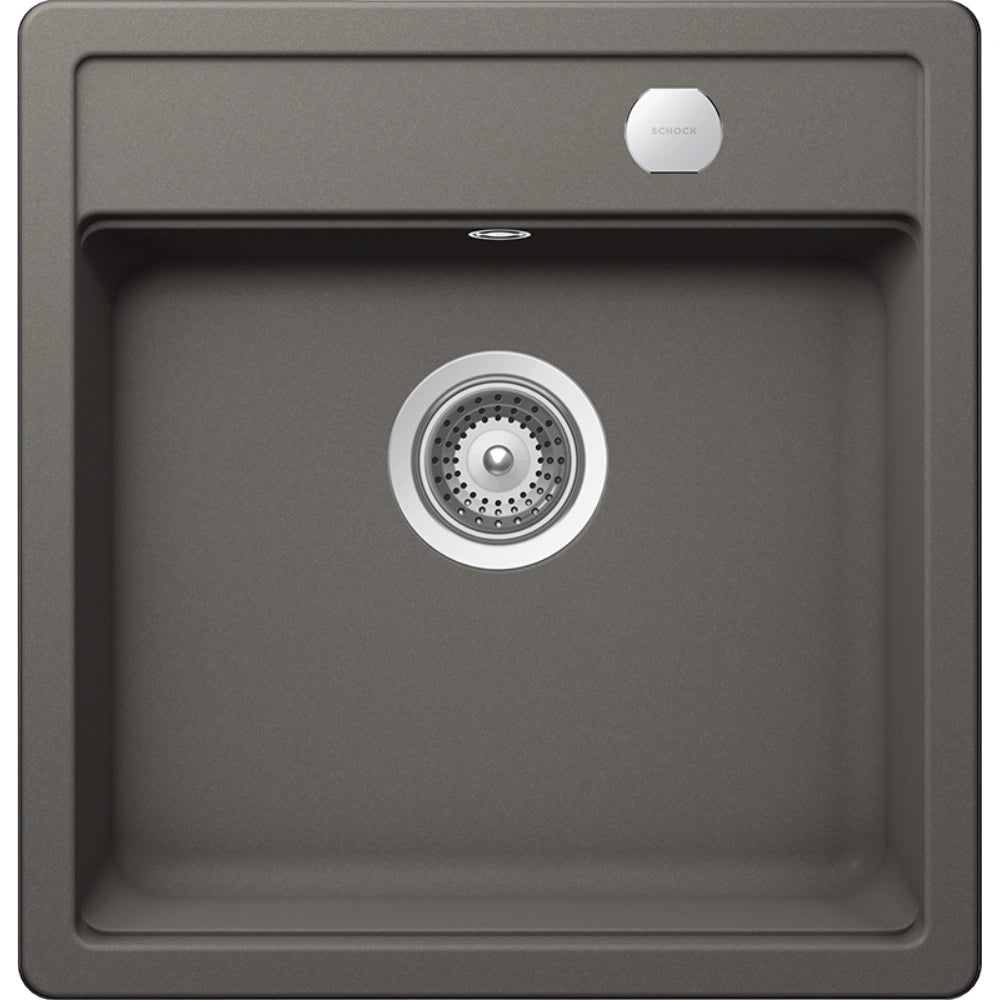 Schock Mono N-100S Chiuveta bucatarie granit Cristadur 49x51 cm, gri (silverstone)