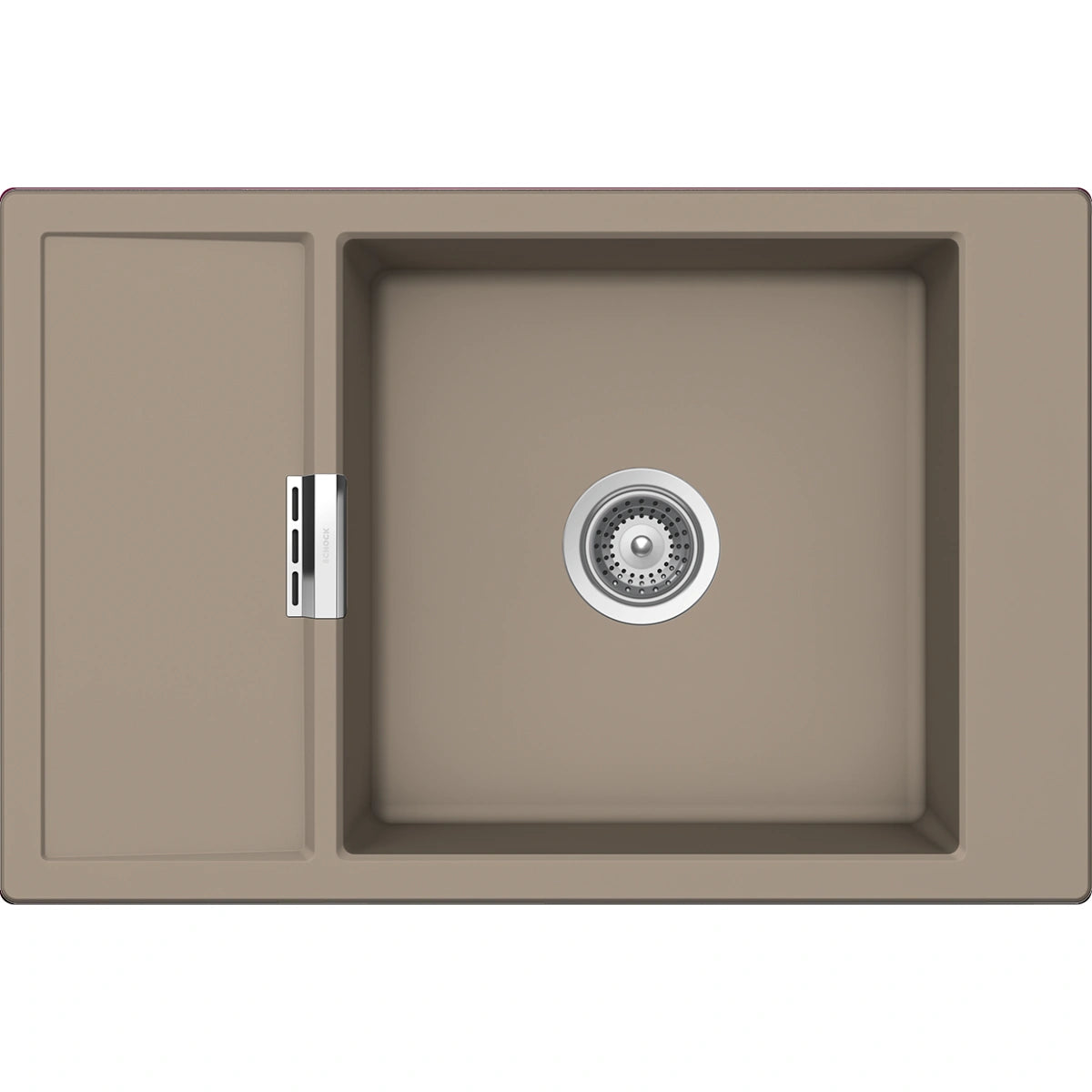 Schock Mono D-100XS Chiuveta bucatarie granit Cristadur 78x51 cm, gri (green line twilight)