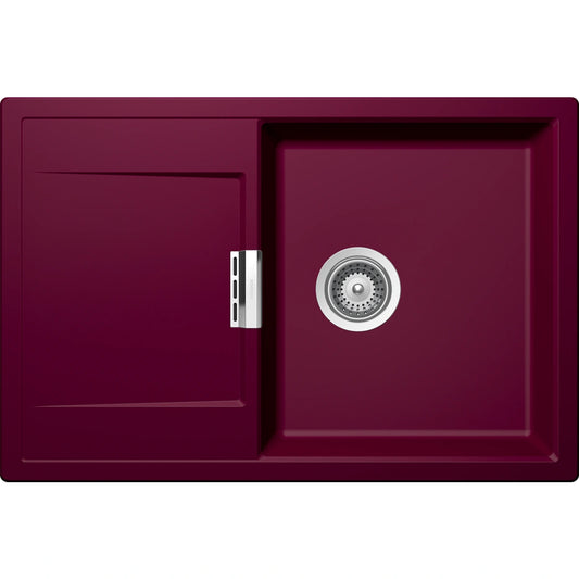 Schock Mono D-100 Chiuveta bucatarie granit Cristadur 76x51 cm, grena (berry)