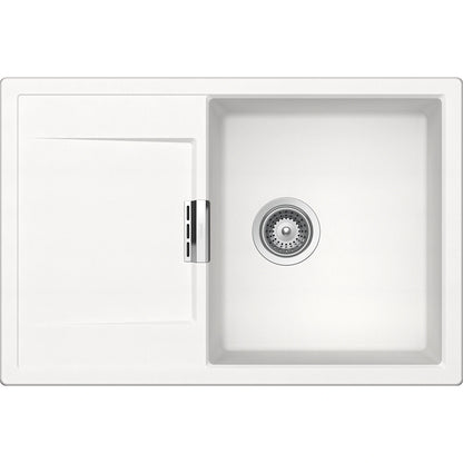 Schock Mono D-100 Chiuveta bucatarie granit Cristadur 76x51 cm, alb (polaris)