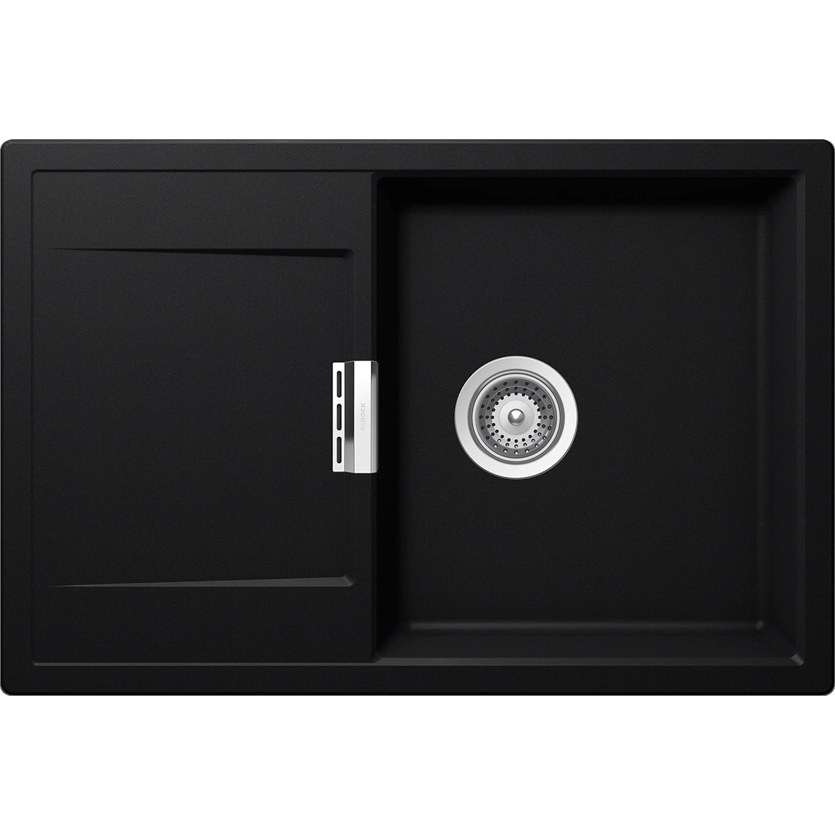 Schock Mono D-100 Chiuveta bucatarie granit Cristadur 76x51 cm, negru (puro)