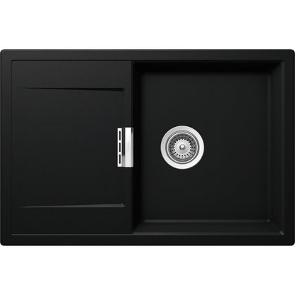 Schock Mono D-100 Chiuveta bucatarie granit Cristadur 76x51 cm, negru (puro)