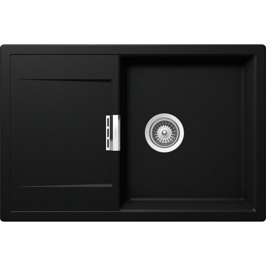 Schock Mono D-100 Chiuveta bucatarie granit Cristadur 76x51 cm, negru (puro)