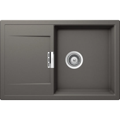 Schock Mono D-100 Chiuveta bucatarie granit Cristadur 76x51 cm, gri (silverstone)