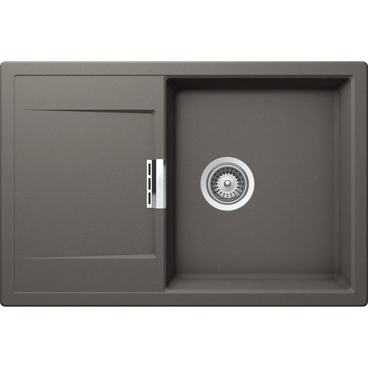 Schock Mono D-100 Chiuveta bucatarie granit Cristadur 76x51 cm, gri (silverstone)