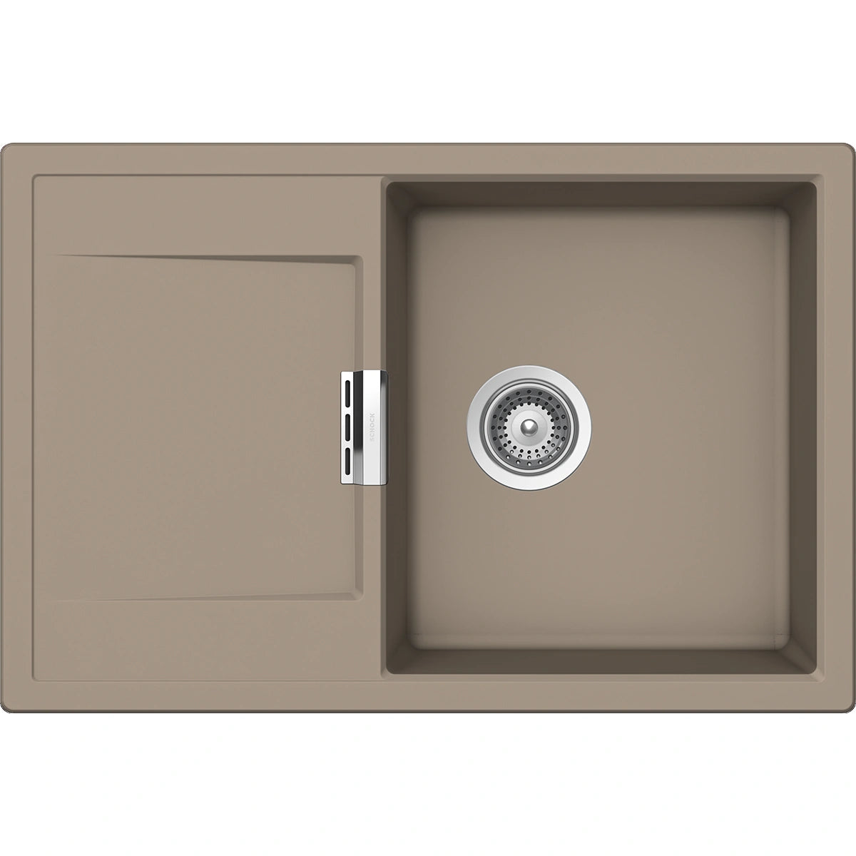 Schock Mono D-100 Chiuveta bucatarie granit Cristadur 76x51 cm, gri (green line twilight)