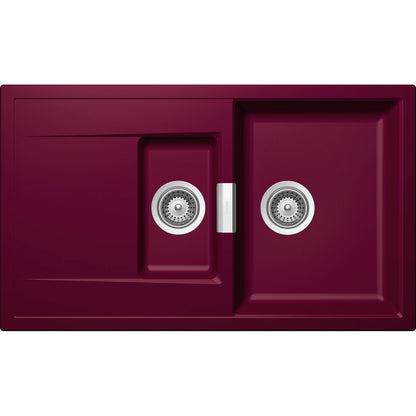 Schock Mono D-150 Chiuveta bucatarie granit Cristadur 86x51 cm, grena (berry)