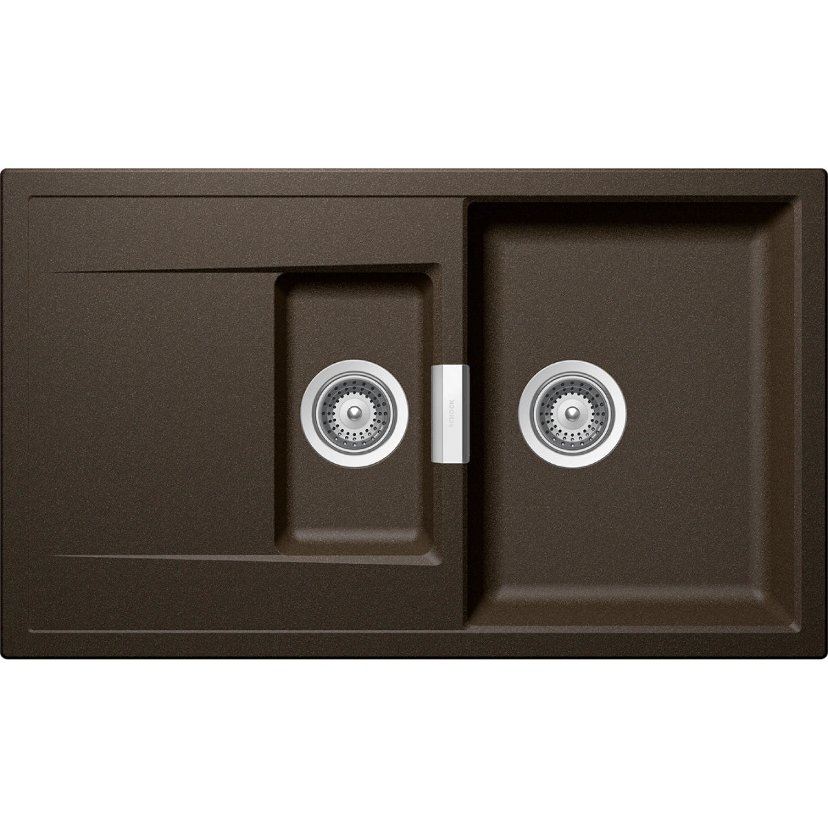 Schock Mono D-150 Chiuveta bucatarie granit Cristadur 86x51 cm, maro (bronze)