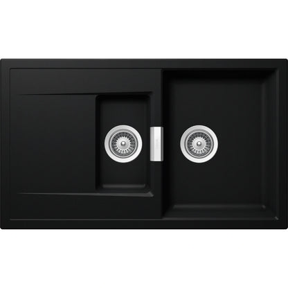 Schock Mono D-150 Chiuveta bucatarie granit Cristadur 86x51 cm, negru (puro)