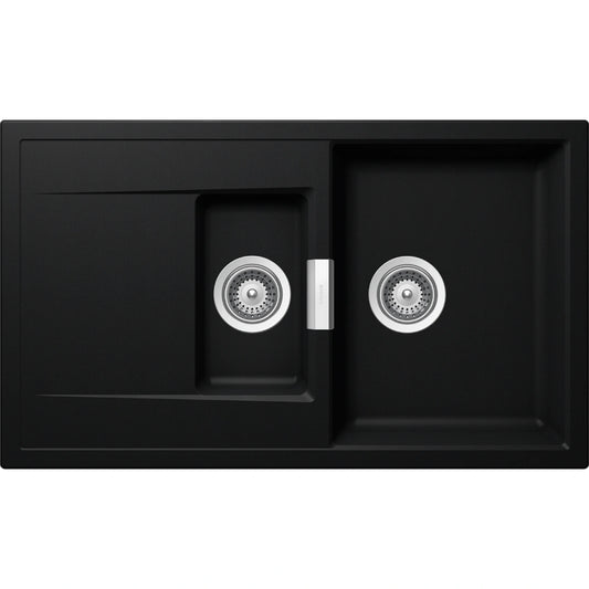 Schock Mono D-150 Chiuveta bucatarie granit Cristadur 86x51 cm, negru (puro)