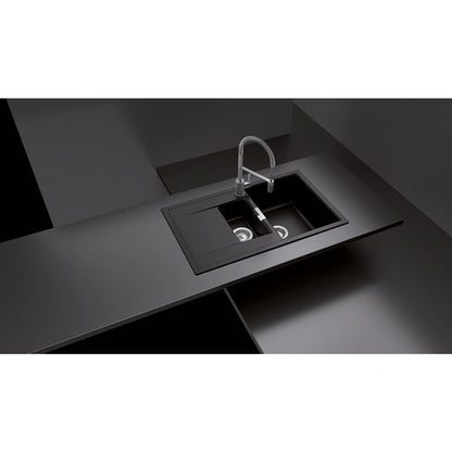 Schock Mono D-150 Chiuveta bucatarie granit Cristadur 86x51 cm, negru (puro)