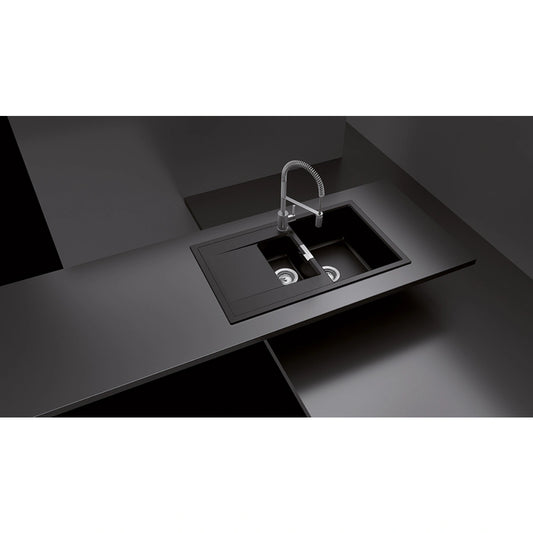 Schock Mono D-150 Chiuveta bucatarie granit Cristadur 86x51 cm, negru (puro)